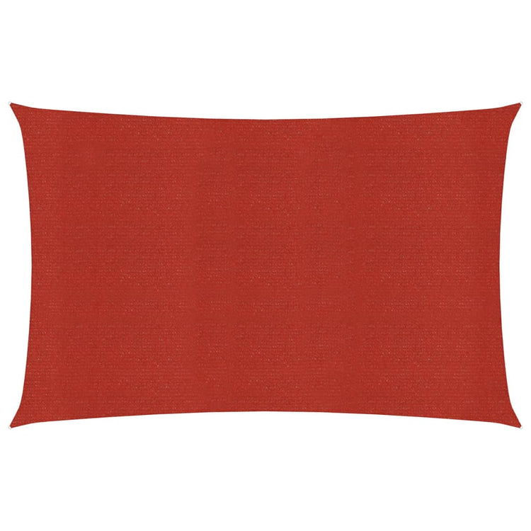Vidaxl Zonnezeil 160 g m² 5x6 M HDPE -Rot