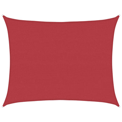 Vidaxl Zonnezeil 160 g m² 6x8 M HDPE -Rot