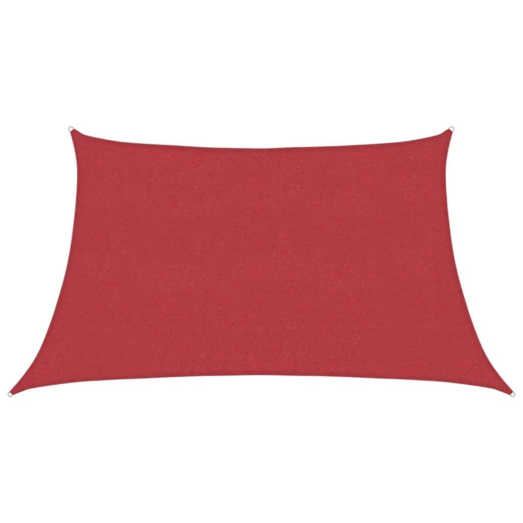 Vidaxl Zonnezeil 160 g m² 3 4x2 M HDPE -Rot