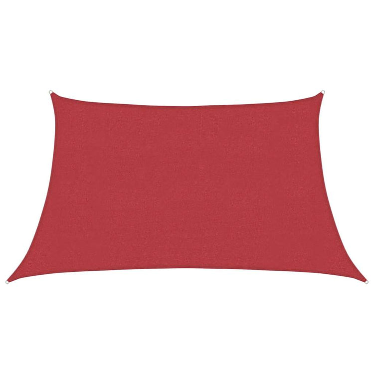 Vidaxl Zonnezeil 160 g m² 3 4x2 M HDPE -Rot