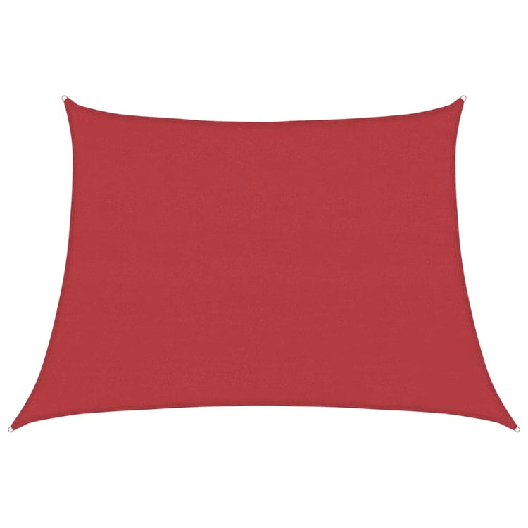 Vidaxl Zonnezeil 160 g m² 4 5x3 M HDPE -Rot