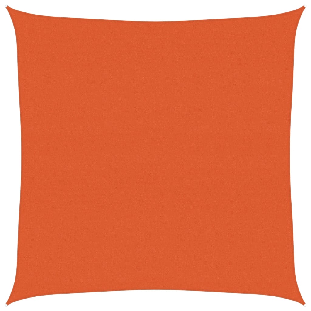 Vidaxl Zonnezeil 160 g m² Quadrat 4x4 M HDPE Oranje