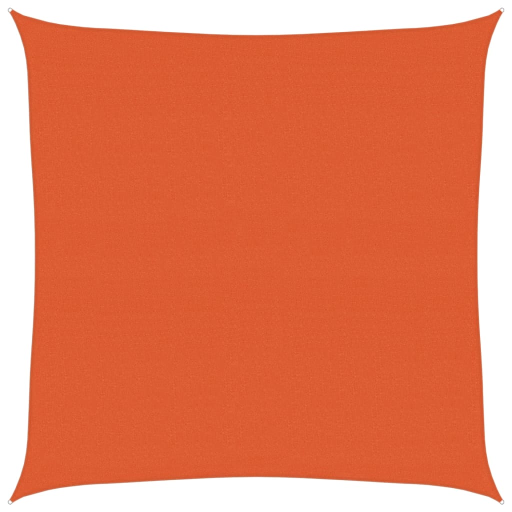 Vidaxx Sonnensegel 160 g m² quadratisch 7x7 m HDPE Orange
