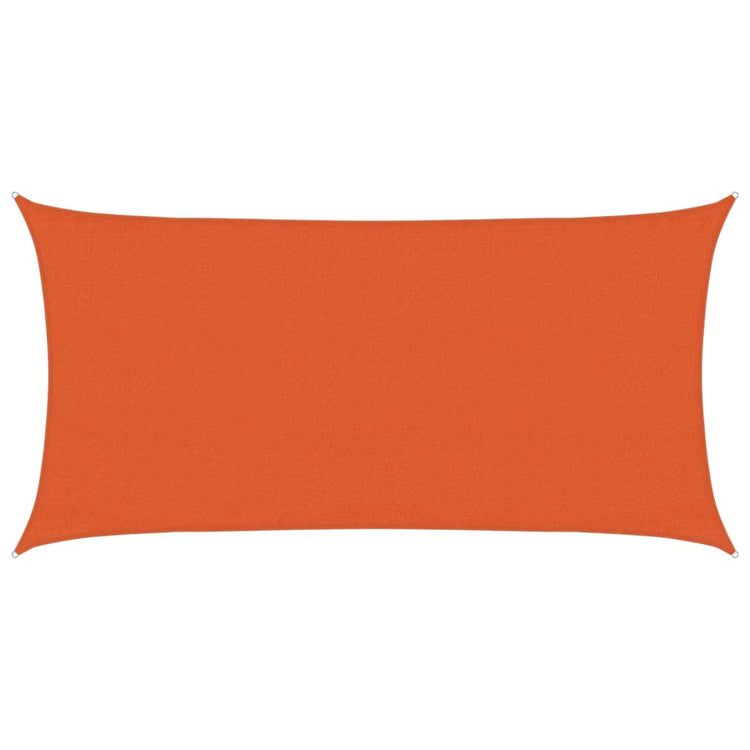 Vidaxl Zonnezeil 160 g m² rechteckig 3x6 M HDPE Oranje