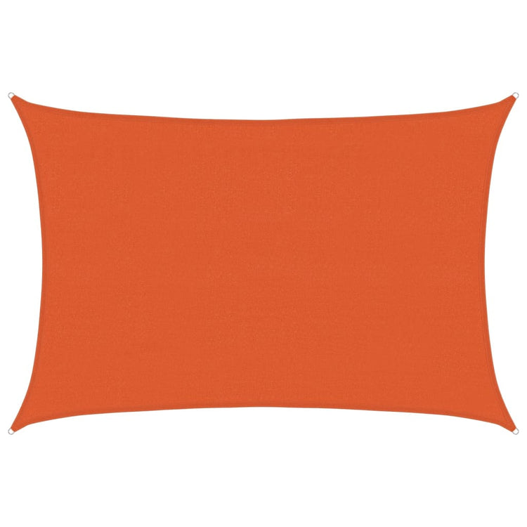 Vidaxl Zonnezeil 160 g m² rechteckig 4x5 M HDPE Oranje