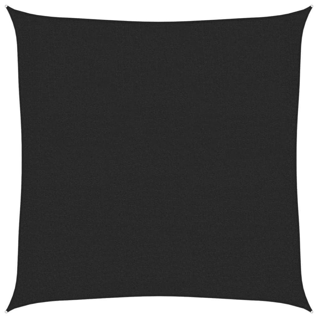 Vidaxl Zonnezeil 160 g m² 3x3 M HDPE Schwarz
