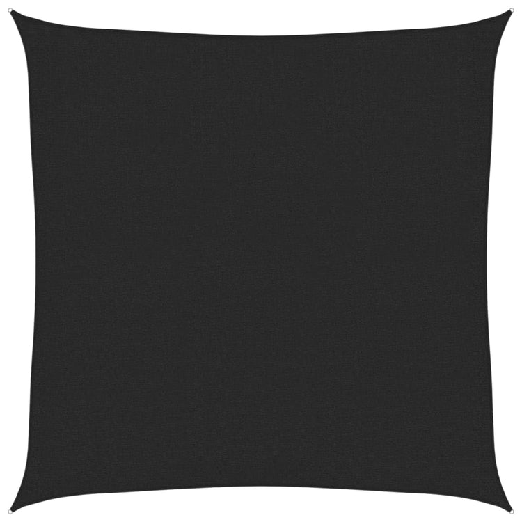 Vidaxl Zonnezeil 160 g m² 3x3 M HDPE Schwarz