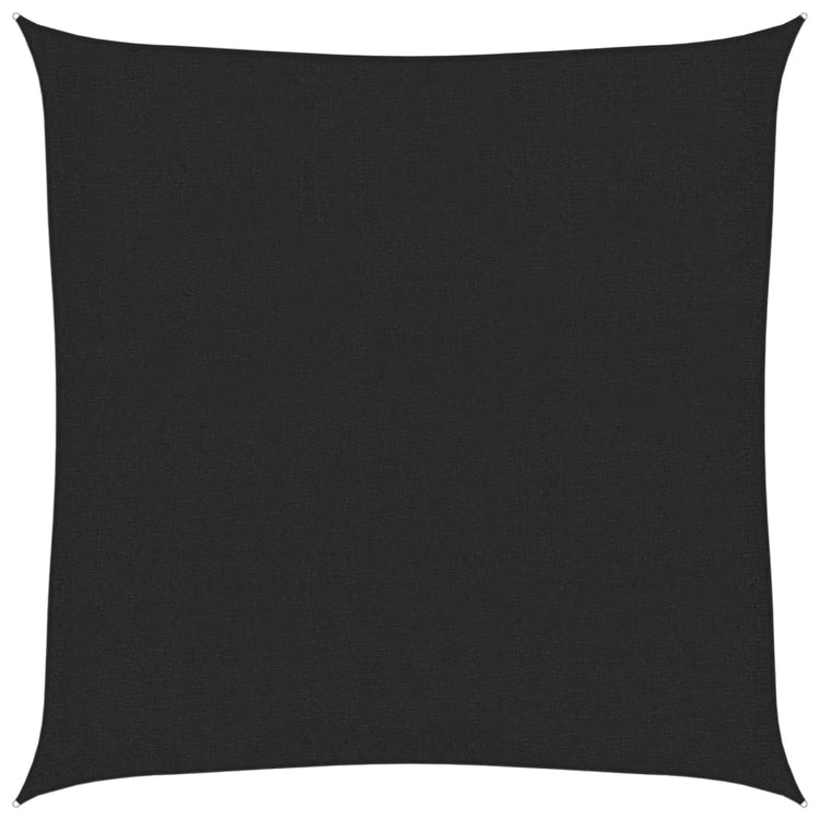 Vidaxl Zonnezeil 160 g m² 3,6 x 3,6 M HDPE Schwarz