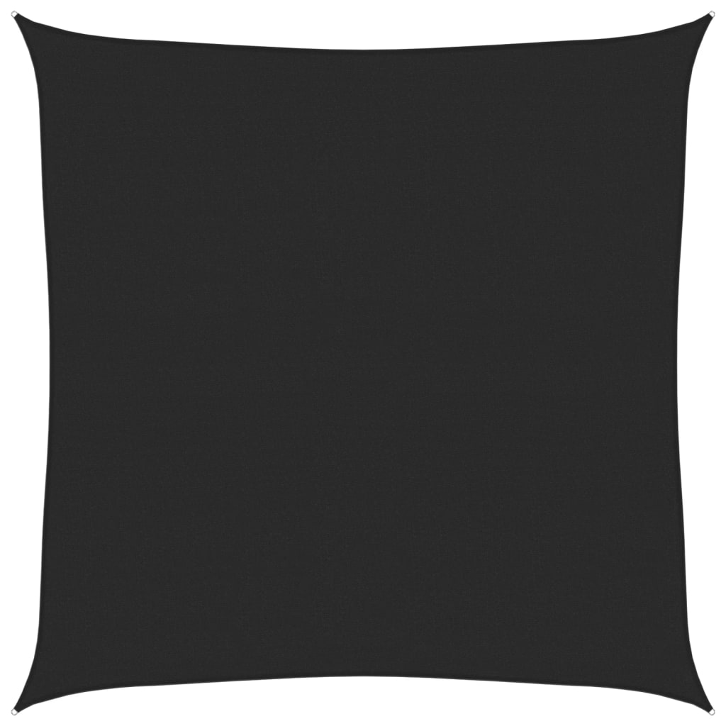 Vidaxl Zonnezeil 160 g m² 4x4 M HDPE Schwarz