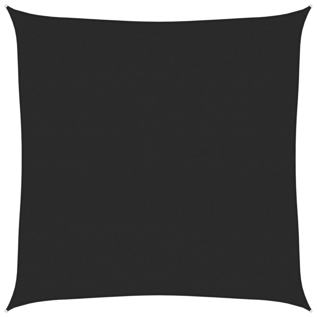 Vidaxl Zonnezeil 160 g m² 7x7 M HDPE Schwarz