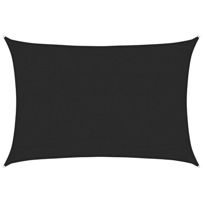 Vidaxl Zonnezeil 160 g m² 2x2,5 M HDPE Schwarz