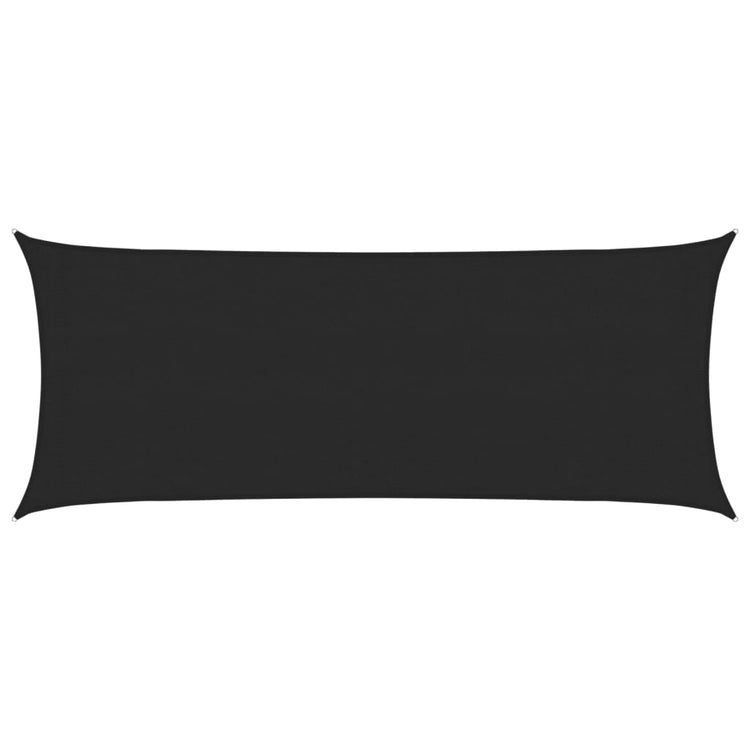 Vidaxl Zonnezeil 160 g m² 2x5 M HDPE Schwarz