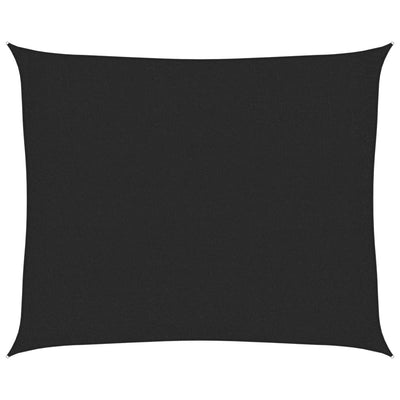 Vidaxl Zonnezeil 160 g m² 2,5 x 3 Hdpe Schwarz