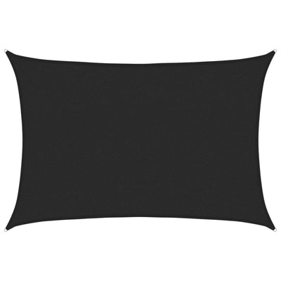 Vidaxl Zonnezeil 160 g m² 2,5 x 3,5 M HDPE Schwarz