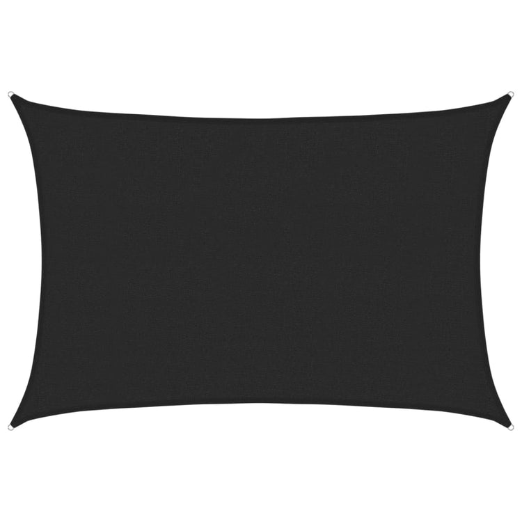 Vidaxl Zonnezeil 160 g m² 2,5 x 3,5 M HDPE Schwarz