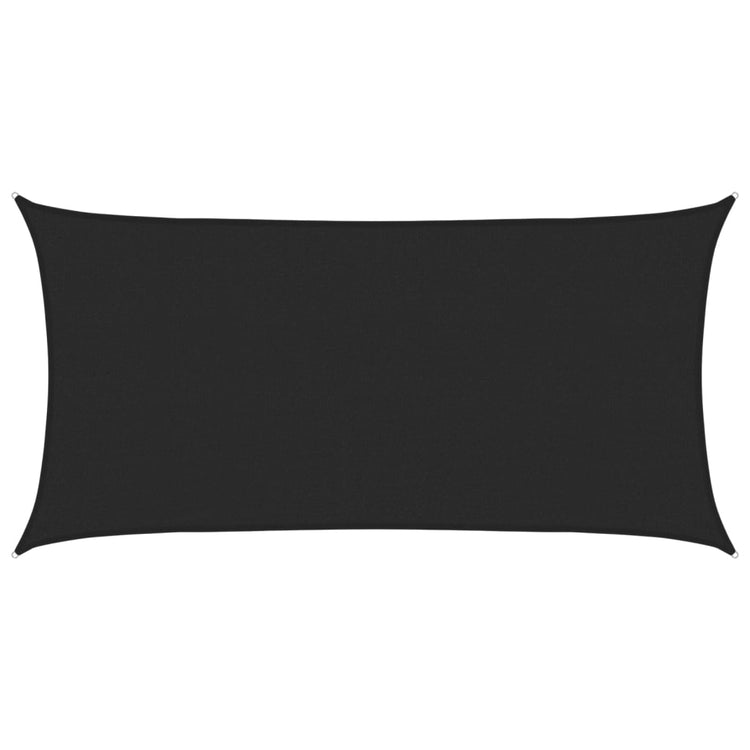 Vidaxl Zonnezeil 160 g m² 2,5 x 4,5 M HDPE Schwarz