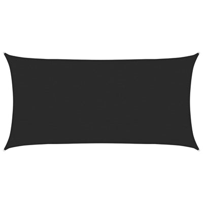 Vidaxl Zonnezeil 160 g m² 2,5 x 5 m HDPE Schwarz