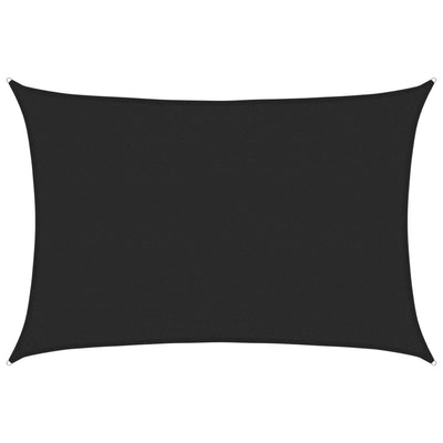 Vidaxl Zonnezeil 160 g m² 3x4,5 M HDPE Schwarz