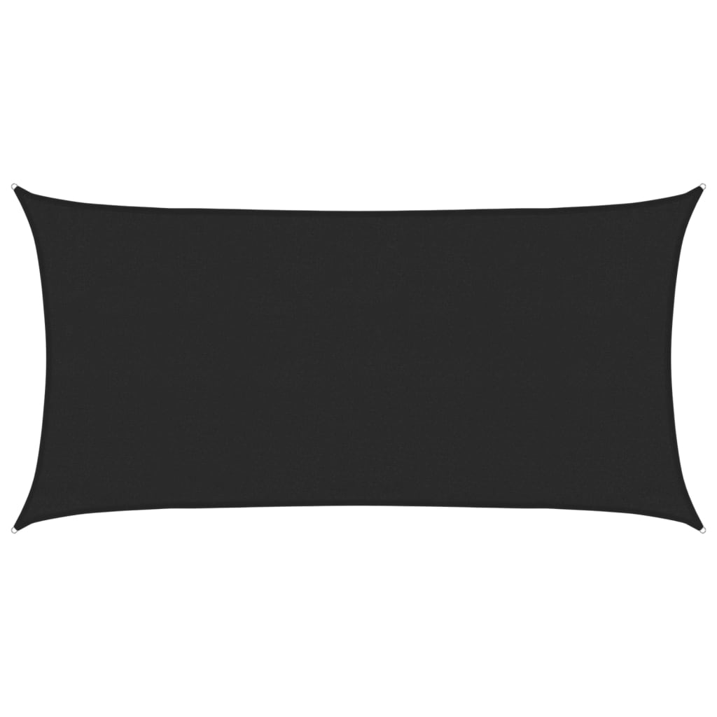 Vidaxl Zonnezeil 160 g m² 3x6 M HDPE Schwarz