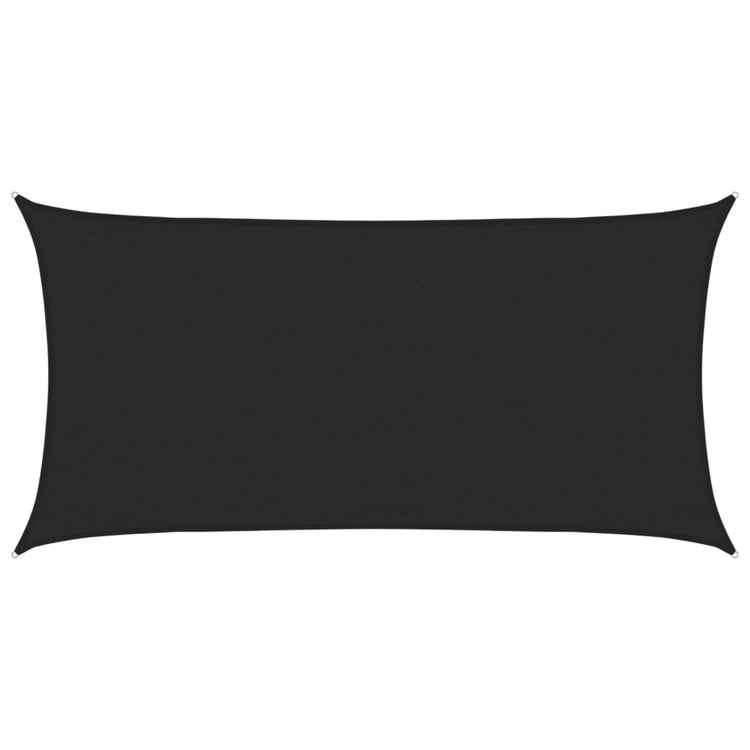 Vidaxl Zonnezeil 160 g m² 3x6 M HDPE Schwarz