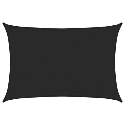 Vidaxl Zonnezeil 160 g m² 3,5 x 4,5 M HDPE Schwarz