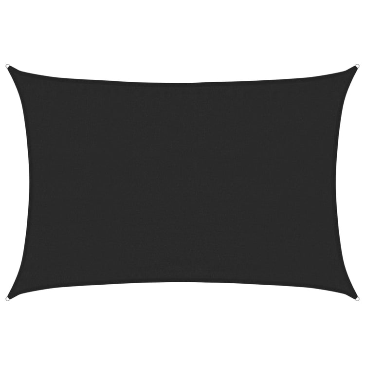 Vidaxl Zonnezeil 160 g m² 3,5 x 4,5 M HDPE Schwarz