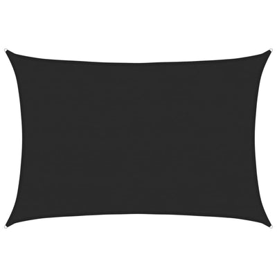 Vidaxl Zonnezeil 160 g m² 5x6 M HDPE Schwarz