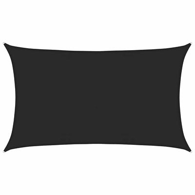 Vidaxl Zonnezeil 160 g m² 5x8 M HDPE Schwarz