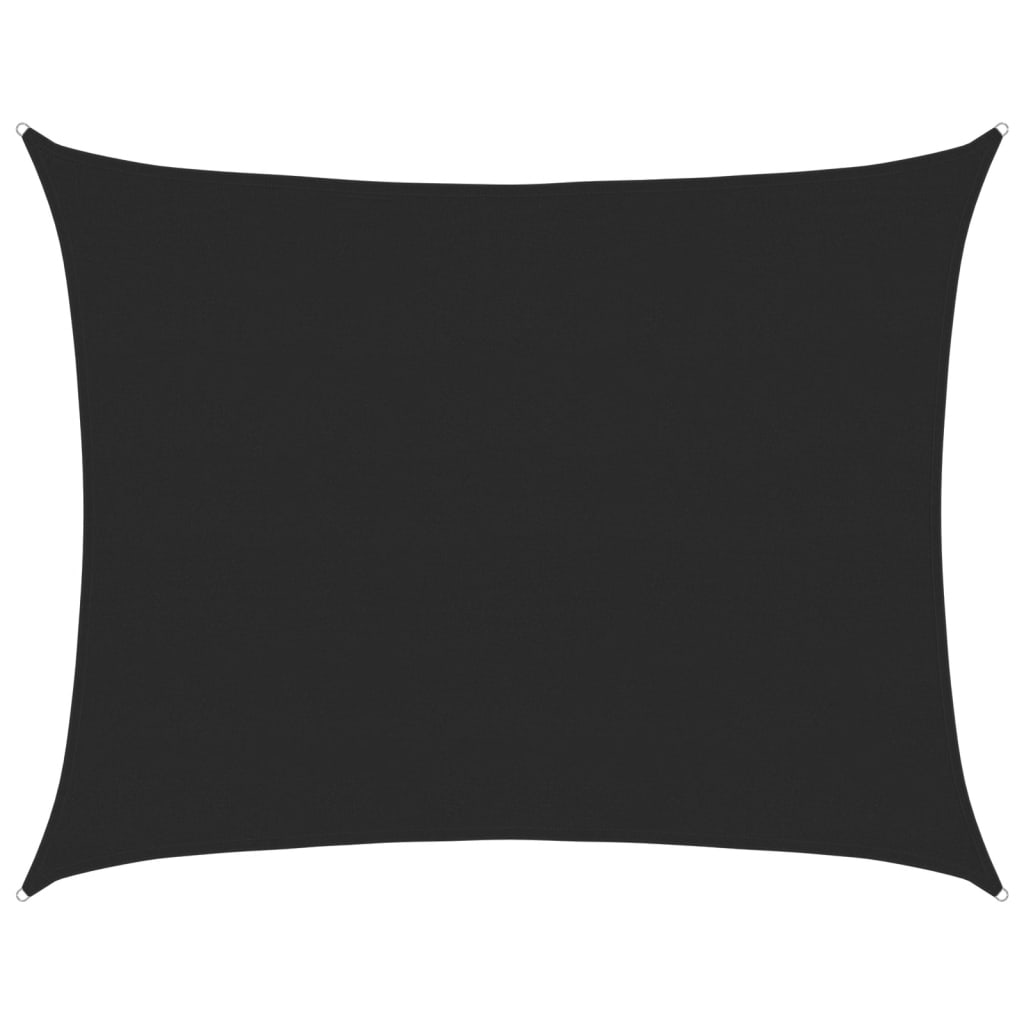 Vidaxl Zonnezeil 160 g m² rechteckig 6x8 M HDPE Schwarz