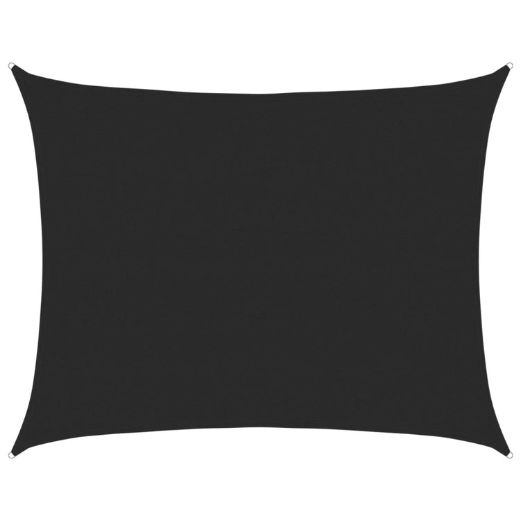 Vidaxl Zonnezeil 160 g m² rechteckig 6x8 M HDPE Schwarz