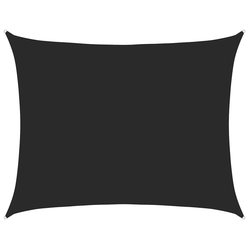 Vidaxl Zonnezeil 160 g m² rechteckig 6x8 M HDPE Schwarz