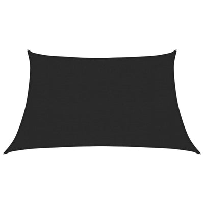 Vidaxl Zonnezeil 160 g m² 3 4x2 M HDPE Schwarz