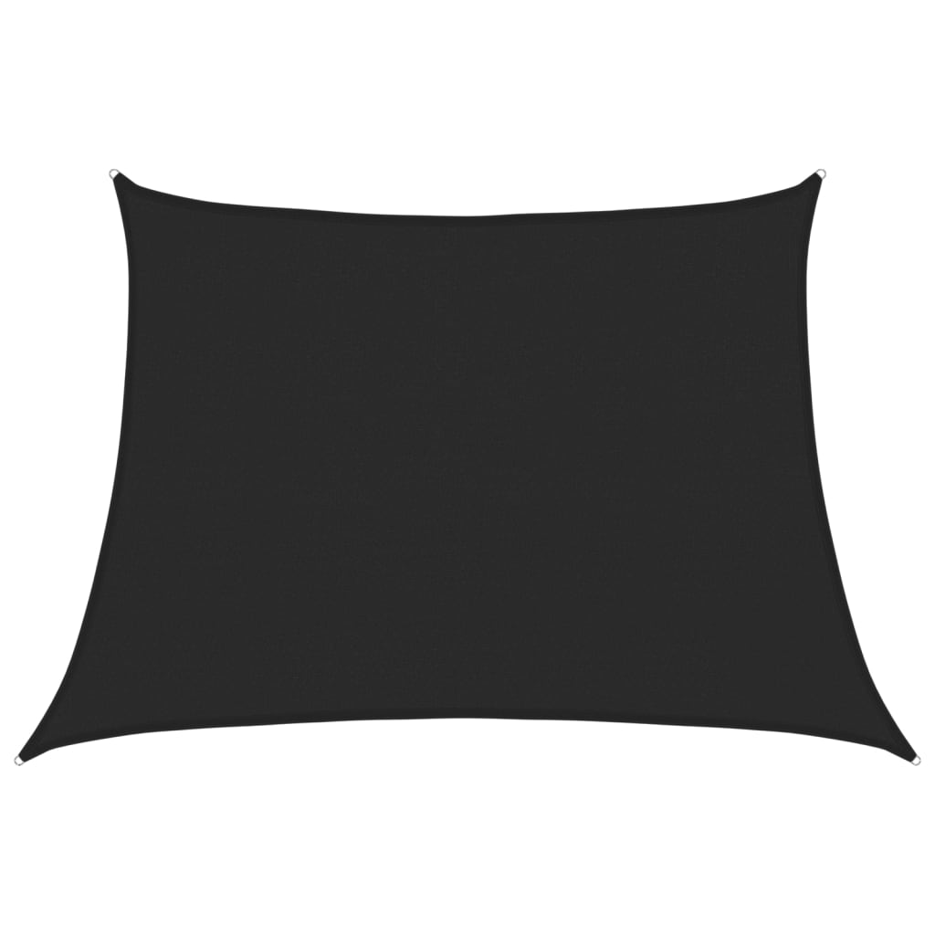 VidaXL Sonnensegel 160 g m² 4,5x3 m HDPE schwarz