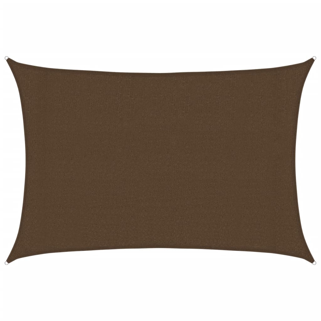 Vidaxl Zonnezeil 160 g m² 3x5 M HDPE -Braun