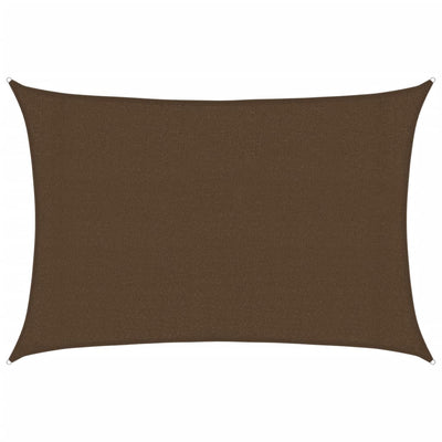 Vidaxl Zonnezeil 160 g m² 3x5 M HDPE -Braun
