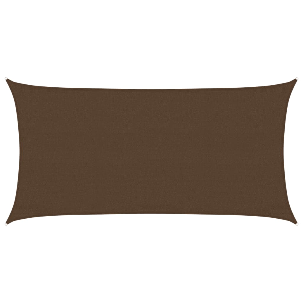 Vidaxl Zonnezeil 160 g m² 3x6 M HDPE -Braun