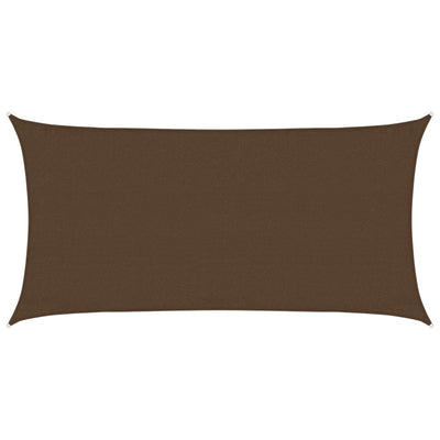 Vidaxl Zonnezeil 160 g m² 3x6 M HDPE -Braun
