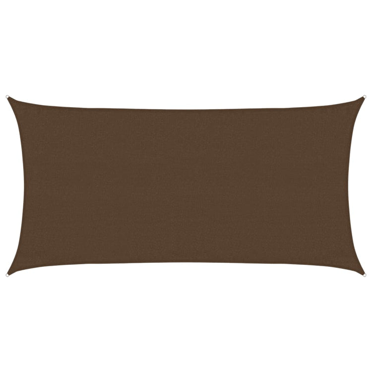 Vidaxl Zonnezeil 160 g m² 3x6 M HDPE -Braun
