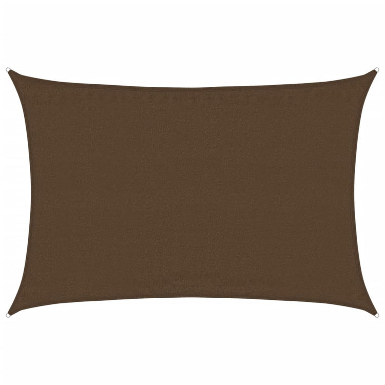 Vidaxl Zonnezeil 160 g m² 3,5 x 4,5 M HDPE -Braun