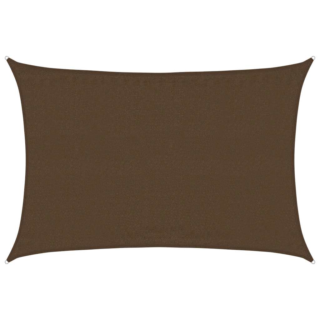 Vidaxl Zonnezeil 160 g m² 3,5 x 5 m HDPE -Braun