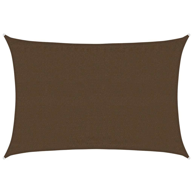 Vidaxl Zonnezeil 160 g m² 3,5 x 5 m HDPE -Braun