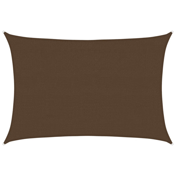 Vidaxl Zonnezeil 160 g m² 4x5 M HDPE -Braun