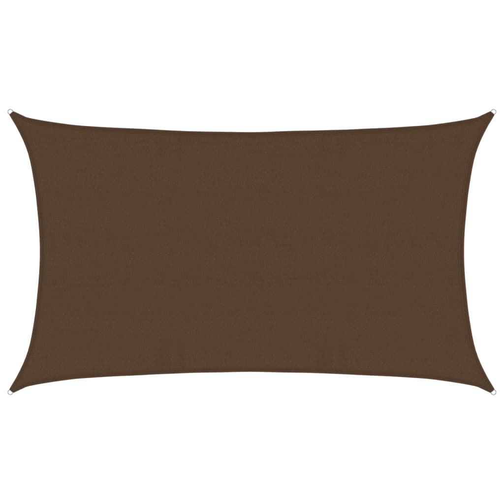Vidaxl Zonnezeil 160 g m² 5x8 M HDPE -Braun
