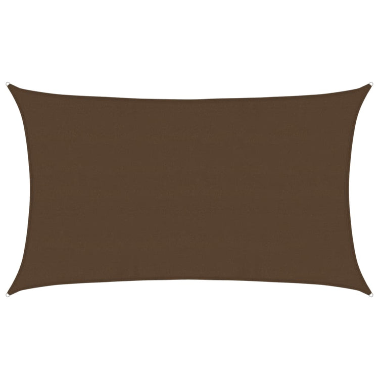 Vidaxl Zonnezeil 160 g m² 5x8 M HDPE -Braun