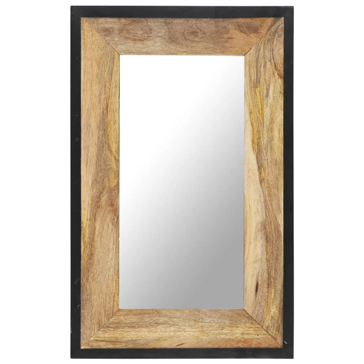 Vidaxl Mirror 80x50 cm Festes Mangoholz