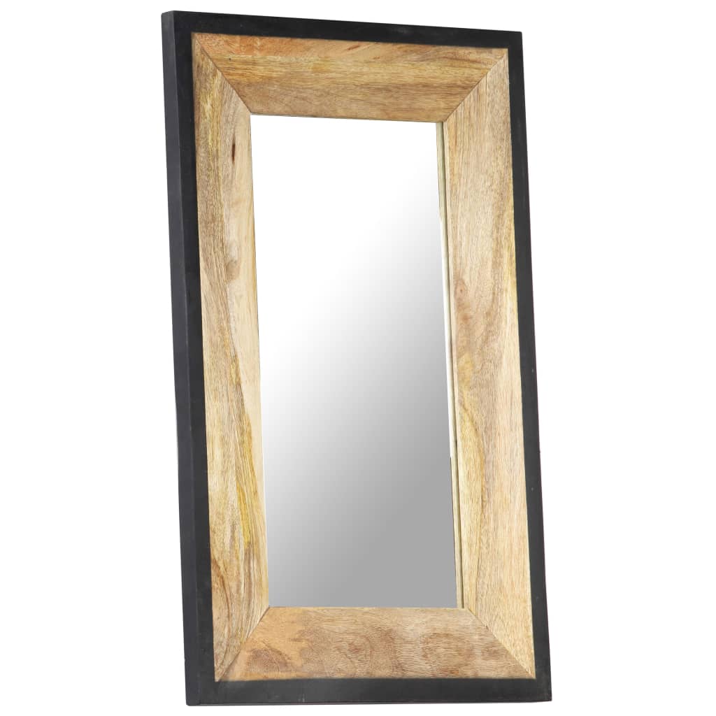 Vidaxl Mirror 80x50 cm Festes Mangoholz
