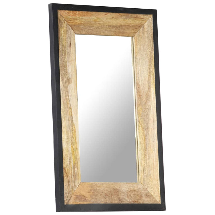 Vidaxl Mirror 80x50 cm Festes Mangoholz