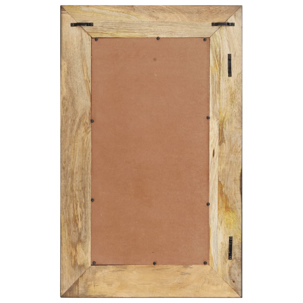 Vidaxl Mirror 80x50 cm Festes Mangoholz