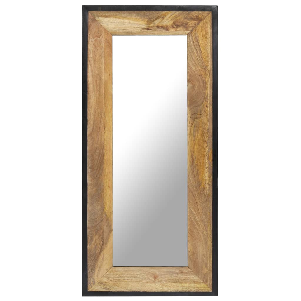 Vidaxl Mirror 110x50 cm Festes Mangoholz