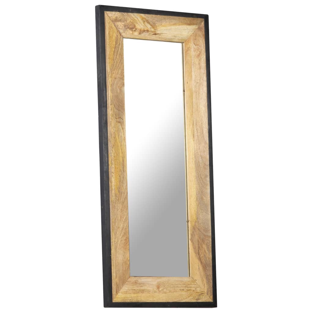 Vidaxl Mirror 110x50 cm Festes Mangoholz